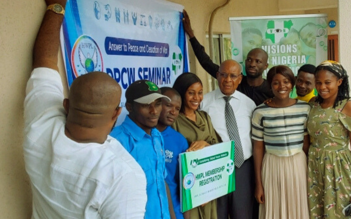 VISIONS FOR NIGERIA FOUNDATION HOLDS PEACE SEMINAR IN PARTNERSHIP WITH HWPL